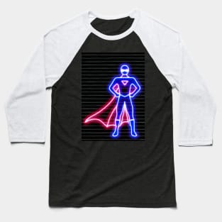 Superhero Neon Baseball T-Shirt